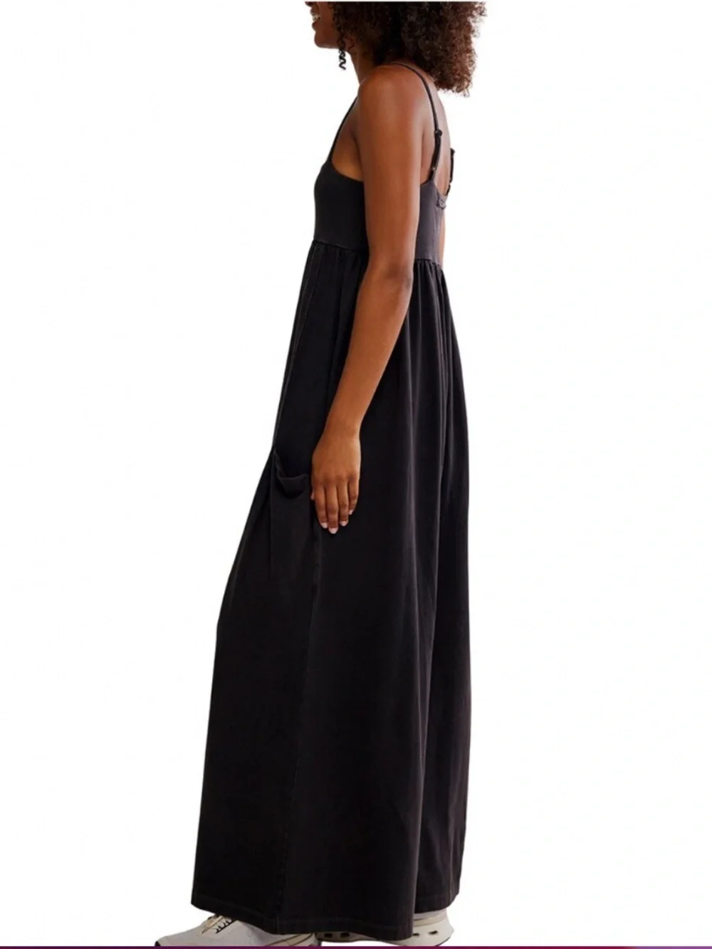 FP Movement Hot Shot Strappy Onesie in Black sz L NWT $80R - Picture 6 of 7